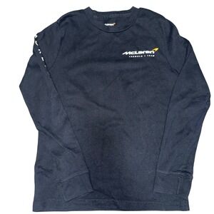 Kids McLaren F1 Formula 1 Team‎ Long Sleeve T Shirt Black Size 9/10 Racing